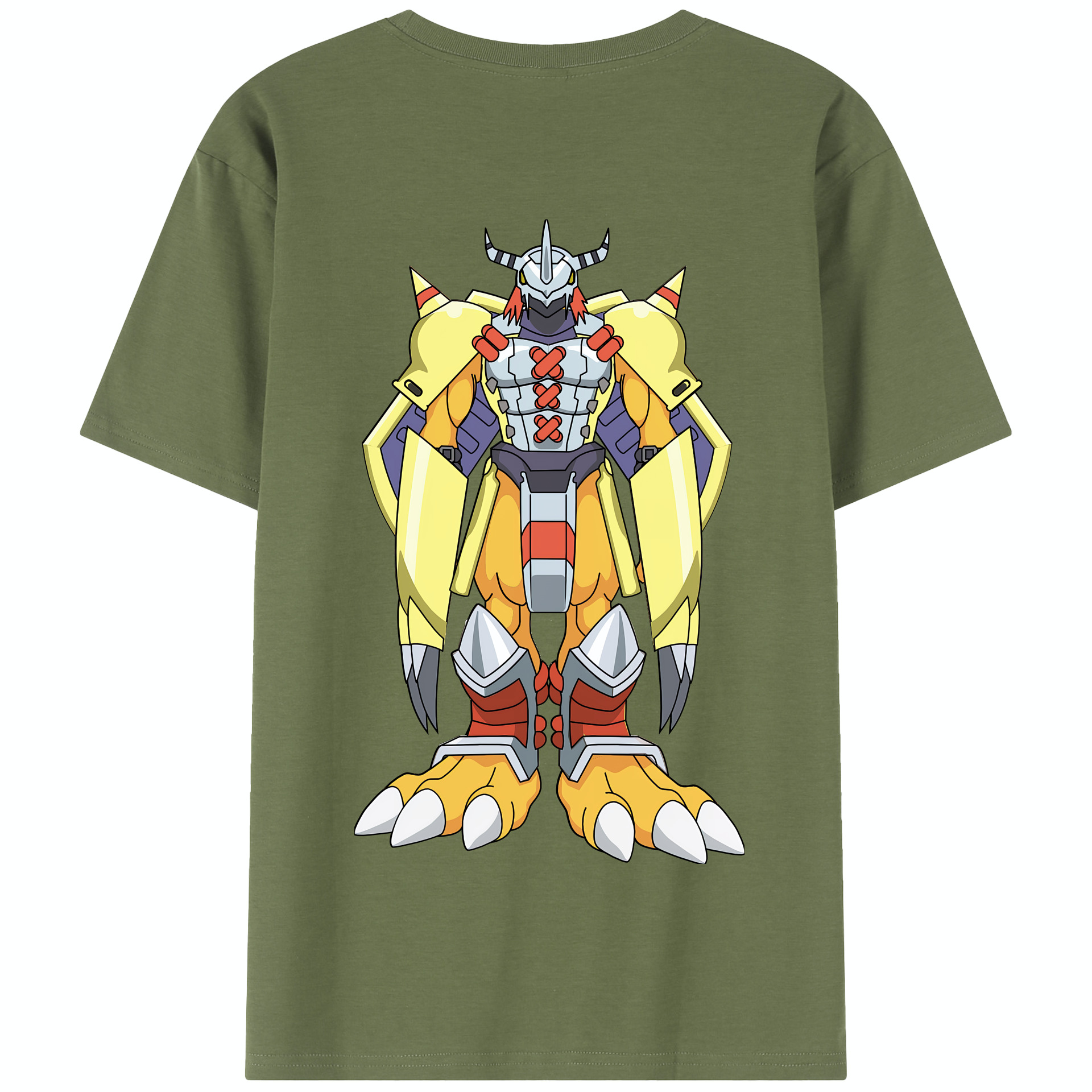 （画像用） Digimon デジタルモンスター/デジモン 綿100％半袖Tシャツ（背面プリント）